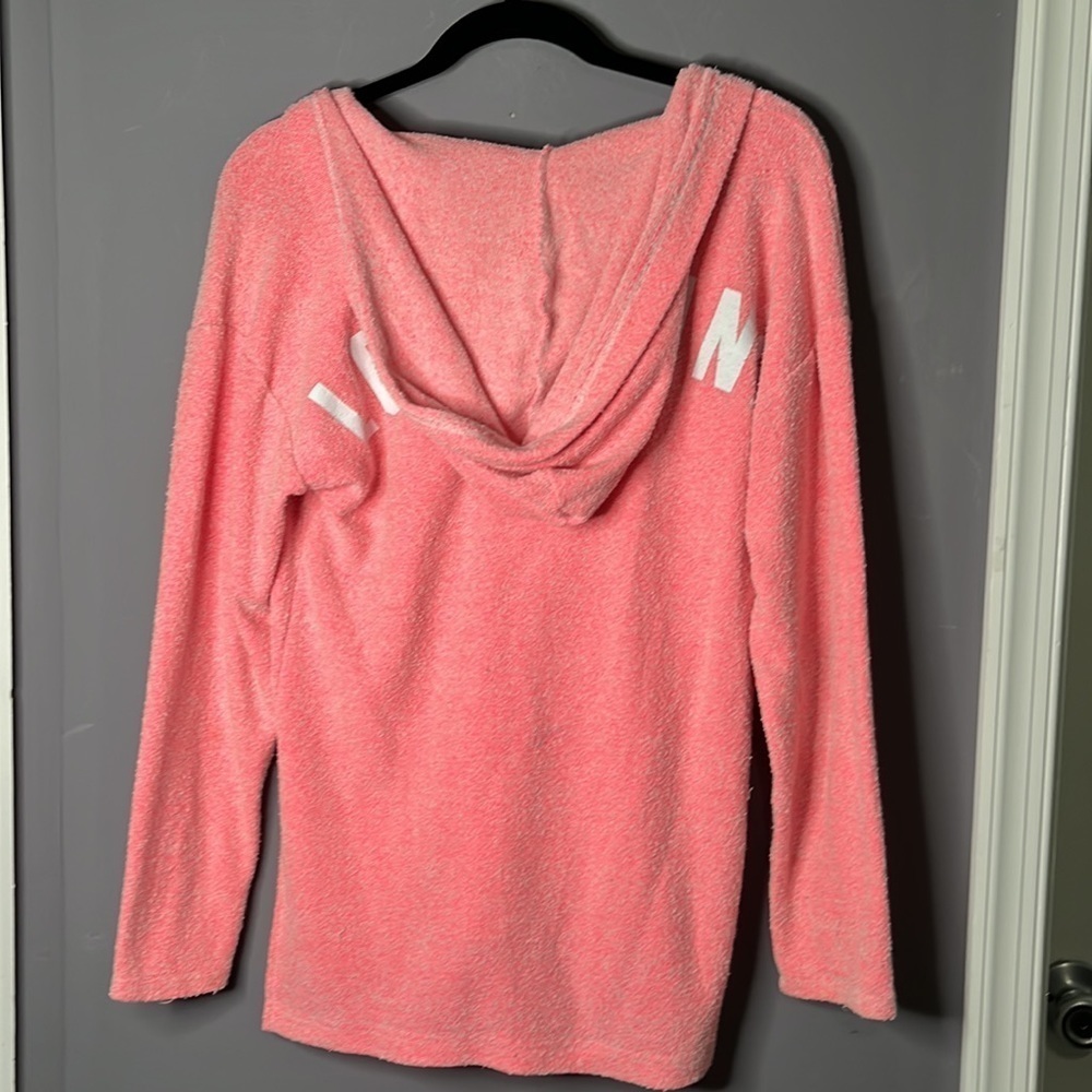 VICTORIA’S Secret Pink Pink Long Sleeve Hoodie Size XS - Picture 6 of 9